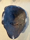 Antique Asian Wooden Face Mask  Tibet Nepal  Handmade 5-3 4