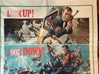 Original 1965 Thunderball Sean Connery James Bond  1-sheet Good Condition