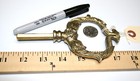 Brass Casket Key Overly Ornate    