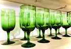 Vintage Emerald City Green Cocktail Glasses Set Of 6     Mmc Barware 