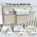 Hanging Baby Diaper Caddy  3-in-1 Diaper Caddy Organizer Holder Standard Beige