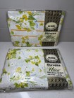 Stevens Utica Two Pillowcases 42x36 Mixed Bouquet   King Fitted Sheet New Vtg