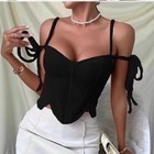 Women s Spicy Girl Style Strappy Bandage Bustier Top