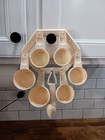 Vintage Tupperware Ivory Measuring Cups And Spoons With Hanger
