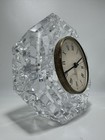 Waterford Crystal Table Desk Clock Octagonal Signed 5   