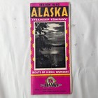Vtg Alaska Steamship Line Co Season 1930 Program Brochure Route Map Schedule