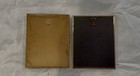 Lot Of 2 Vintage Metal Gold black Silhouette Picture 4 X 5 Wall Hanging