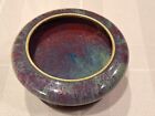 Antique Chinese Qing Dynasty Jun Ware Porcelain Brush Washer