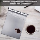 Metal Clipboard  Aluminum Heavy Duty Clipboard With Cover  Rust Dual Plates 