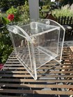 Vintage Mid-century Modern Clear Lucite Ice Bucket Or Decorative Storage Box