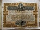  5000 1944 Lake Shore  michigan Southern Railroad Company Bond Stock Certificate