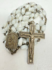 Vintage Lot 12 Rosary Glass Beads Spacer Murano Caped Religious Catholic