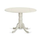 3-piece Buttermilk Cherry Round Wood Drop Leaf Table Set With Chairs