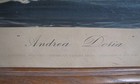 Large Vintage 1950 s Ss Andrea Doria Italian Line Ocean Liner Travel Agent Sign