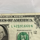 2013 One Dollar Bill With An Ink Error On The Front