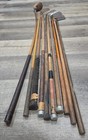 10 Antique Vintage 1920 s Hickory Wood Shaft Golf Clubs Need Work Poor Condition