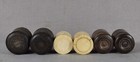 3 Pairs Vintage Chinese Scroll Ends