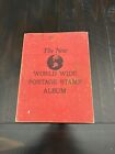 1953 Minkus The New World Postage Stamp Album Over 1 200 Postage Stamps Hinged
