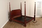 Baker Hepplewhite Style King Size Mahogany Poster Bed
