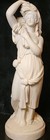 C1885 Large Parian Bisque Figurine Of Ruth From The Bible Antique 14  Tall