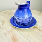 Vintage Ceramic Miniature Yellowstone National Park Pitcher   Plate Set Souvenir