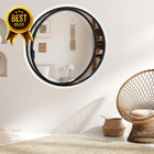 23 6in 360   Rotating Round Porthole Window Tempered Glass Flush Mount Metal Fram