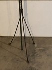 Vintage 66    In  Copper Lightning Rod With Twisted Wrought Iron Stand  b 
