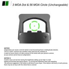 Edc Green Dot Sight 3 Moa   56 Moa Circle Reticle Owlc For Psa Dagger Doctor Cut