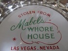 Vintage Las Vegas Bubble Glass  stolen From Mabel s  Double Green Stamps Ashtray