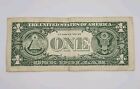 1 Dollar Bill Ink Error Large 9 Serial Number B06932458e 2013