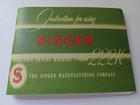 Singer Featherweight 222k Sewing Machine Manual   k5969  Reproduction