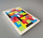 Coogam Wooden Pattern Blocks - Tangram Shape Puzzle Set Color Multicolor 