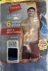 Hanes Men s 6-pair Tagless Boxer Briefs  Black  gray  Blue  Size Xl