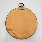 Vintage Silhouette Victorian Lady And Horse Carriage Round Wooden Wall Frame 6 