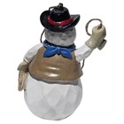 Cowboy Snowman Christmas Tree Ornament