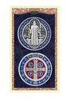St Benedict Medalla Del Jubileo De San Benito Spanish Laminated Prayer Card