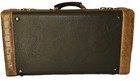Bach Black Brown Leather Trumpet Case Lockable Carry Handle Velvet Interior