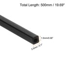 2 Pcs Carbon Fiber Square Tube 2 5x1 5x500mm Pultruded Carbon Fiber Tubing