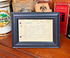 Framed Antique 1913 Prescription  Heroin Eatontown New Jersey