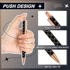 Colarr 12 Pcs Ballpoint Pens Set Metal Crystal Diamond Pen For Black 