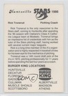 1986 Burger King Huntsville Stars Ricky Tronerud Rick Tronerud M5x