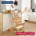 Toddler Step Stool  Kitchen Tower For Toddlers  Adjustable Height Children s Woo