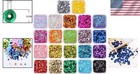 Vibrant 9800 Pcs 6mm Round Craft Sequins In 22 Colors For Endless Creativity