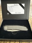         kody Eutsler Dukling Honeycomb Titanium Usa Custom Knife Magnacut Blade Mint