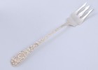 Vintage Stieff Repousse Rose Sterling Silver Olive Cocktail Fork 5-7 8 