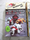 Vintage 1985 Pound Puppies Newborn Sewing Kit Tan   Brown Lot Of 2