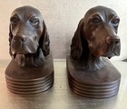 Jennings Brothers Bronze Irish Setter Bookends Art Deco Antique Pair