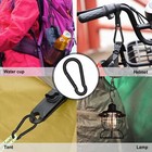 Kinlink 10 Pack Black Carabiner Clip  1 57 Inch Heavy Duty Spring Snap Hook 