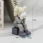 Kaws Sitting Posture Face Covering Figure Desktop Deco Art Toy Gift For Fans11cm