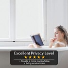 Hidbea Frosted Window Privacy Film - Non Adhesive Static Cling Glass Stickers